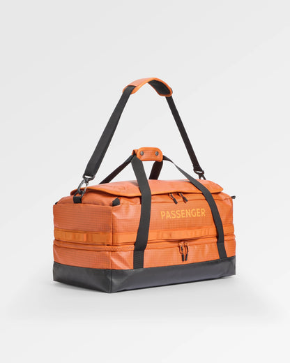 Roamer 60L Split Duffel Bag - Sunrise Orange - Flatlay