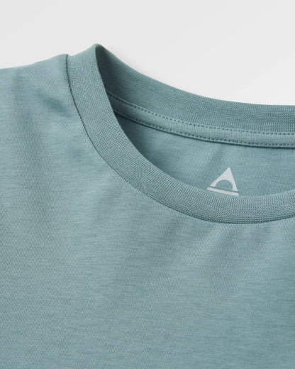 Waves & Trees Organic Cotton LS T-Shirt - Stormy Sea - Flatlay