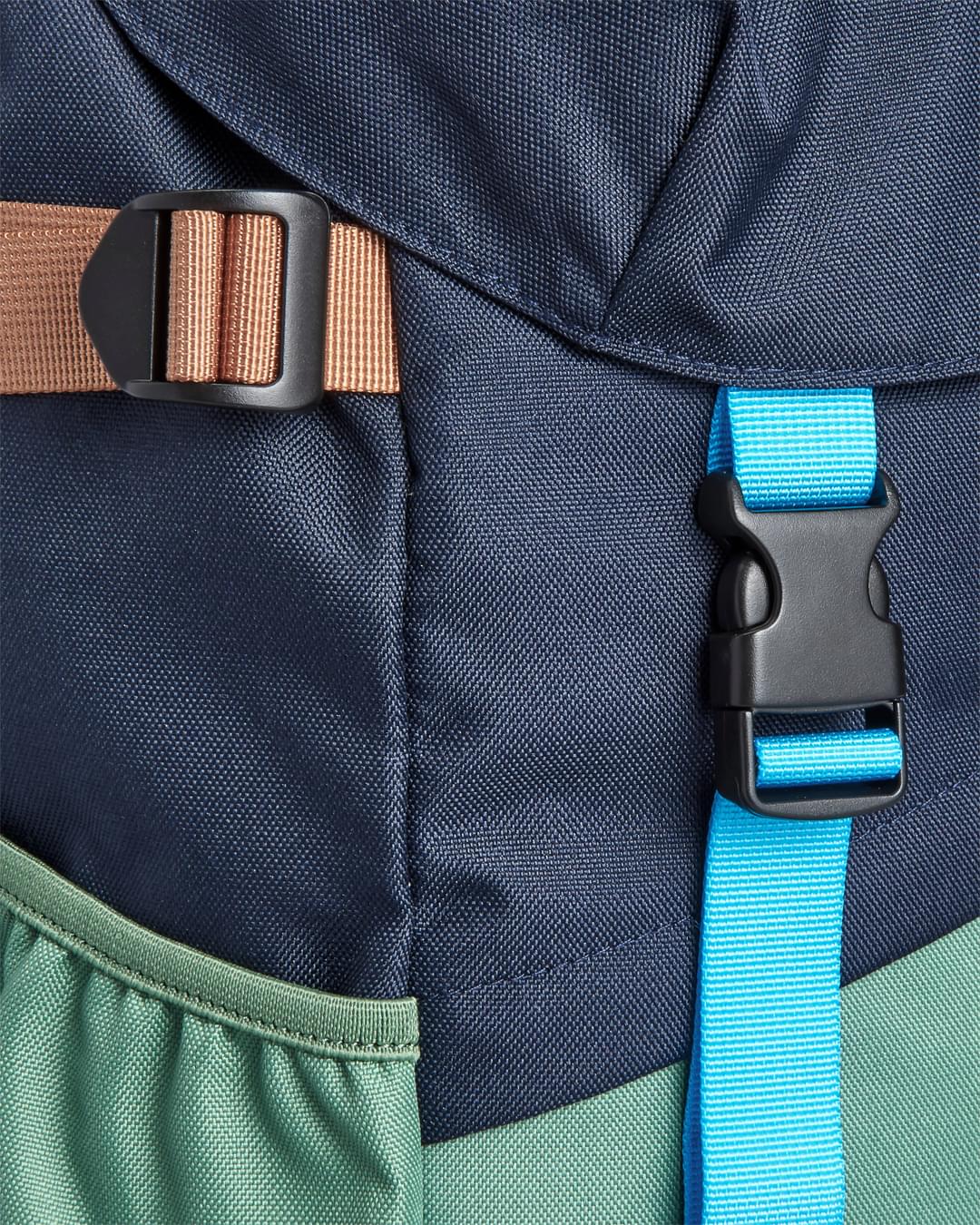 Boondocker Recycled 26L Backpack - Deep Navy/Laurel Green - Flatlay