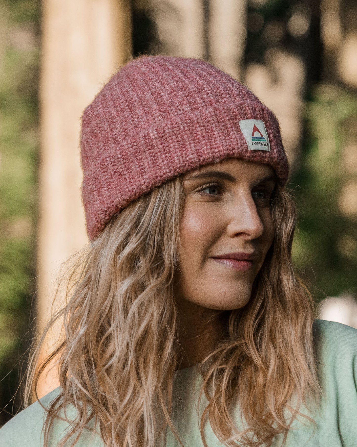 Womens_Redwood Fleece Lined Recycled Beanie - Rose