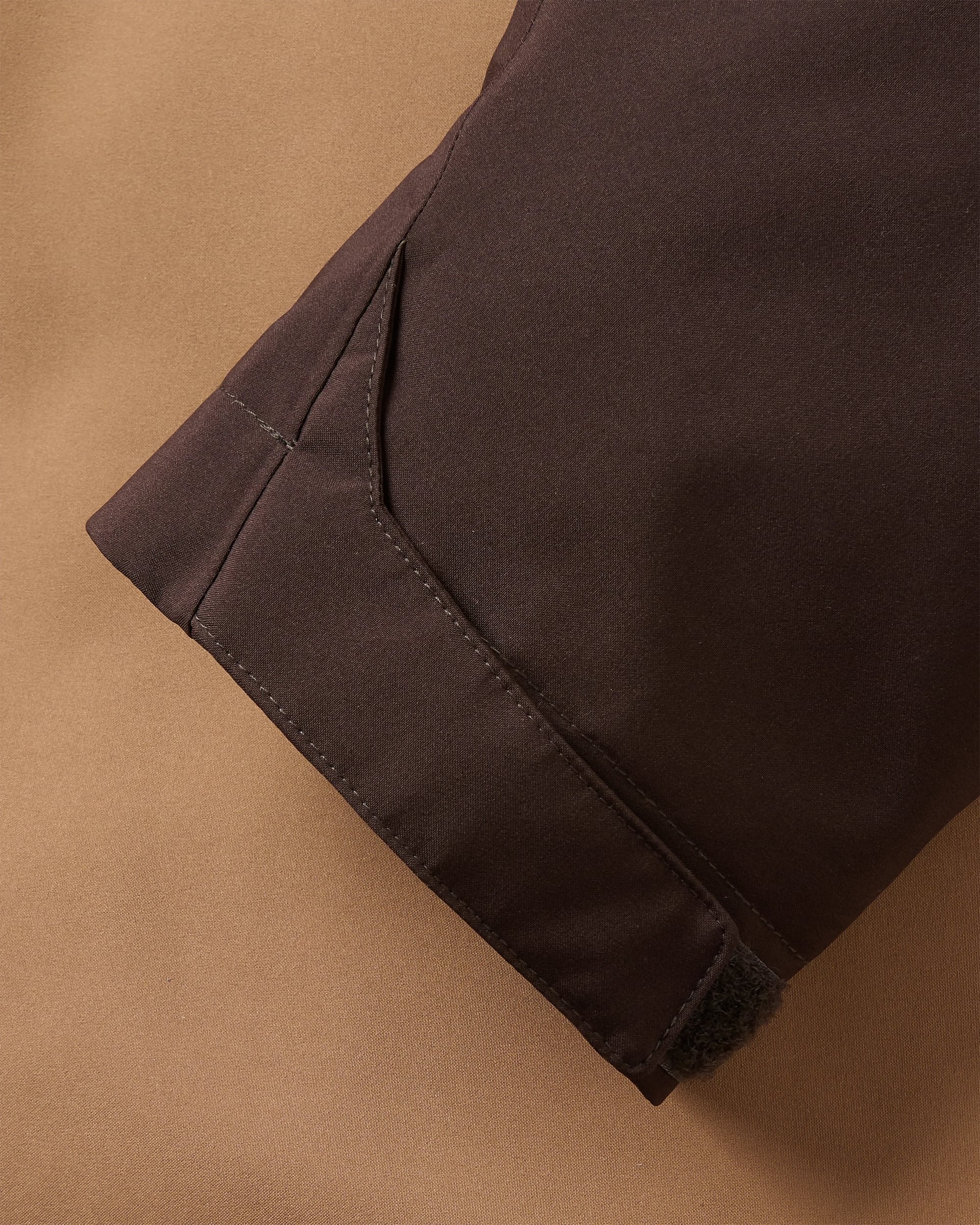 Diablo Recycled Waterproof Anorak - Caramel/Espresso - Flatlay