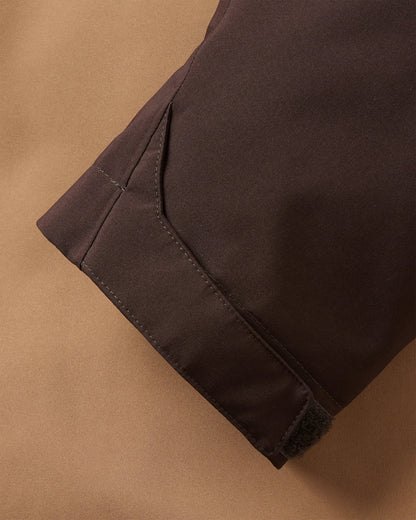 Diablo Recycled Waterproof Anorak - Caramel/Espresso - Flatlay