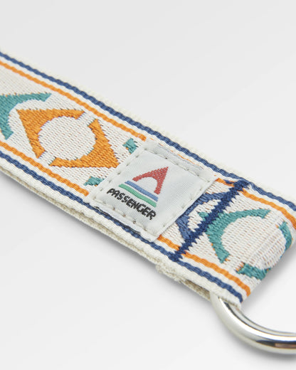 Travel Key Ring - Stepping Stone - Sunrise Orange/Birch - Flatlay