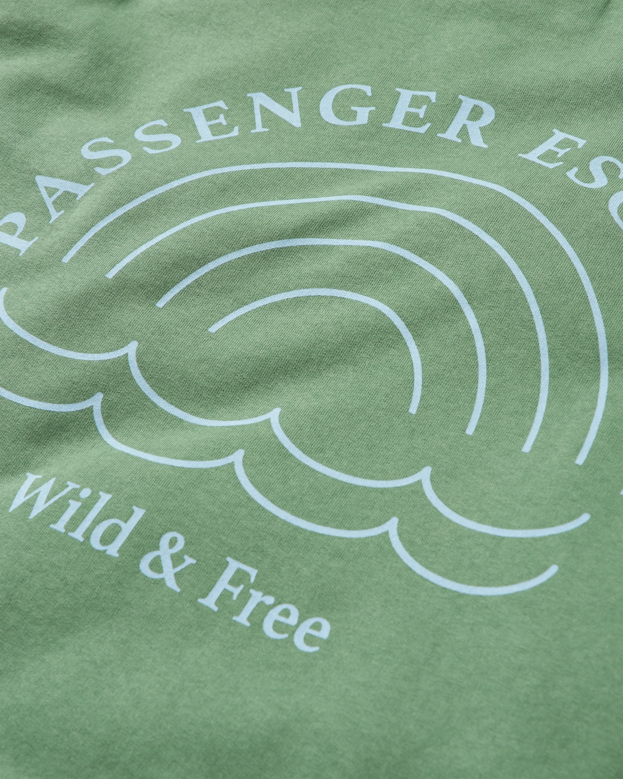 Rainbow Recycled Cotton Oversized Sweatshirt - Dark Ivy - Flatlay