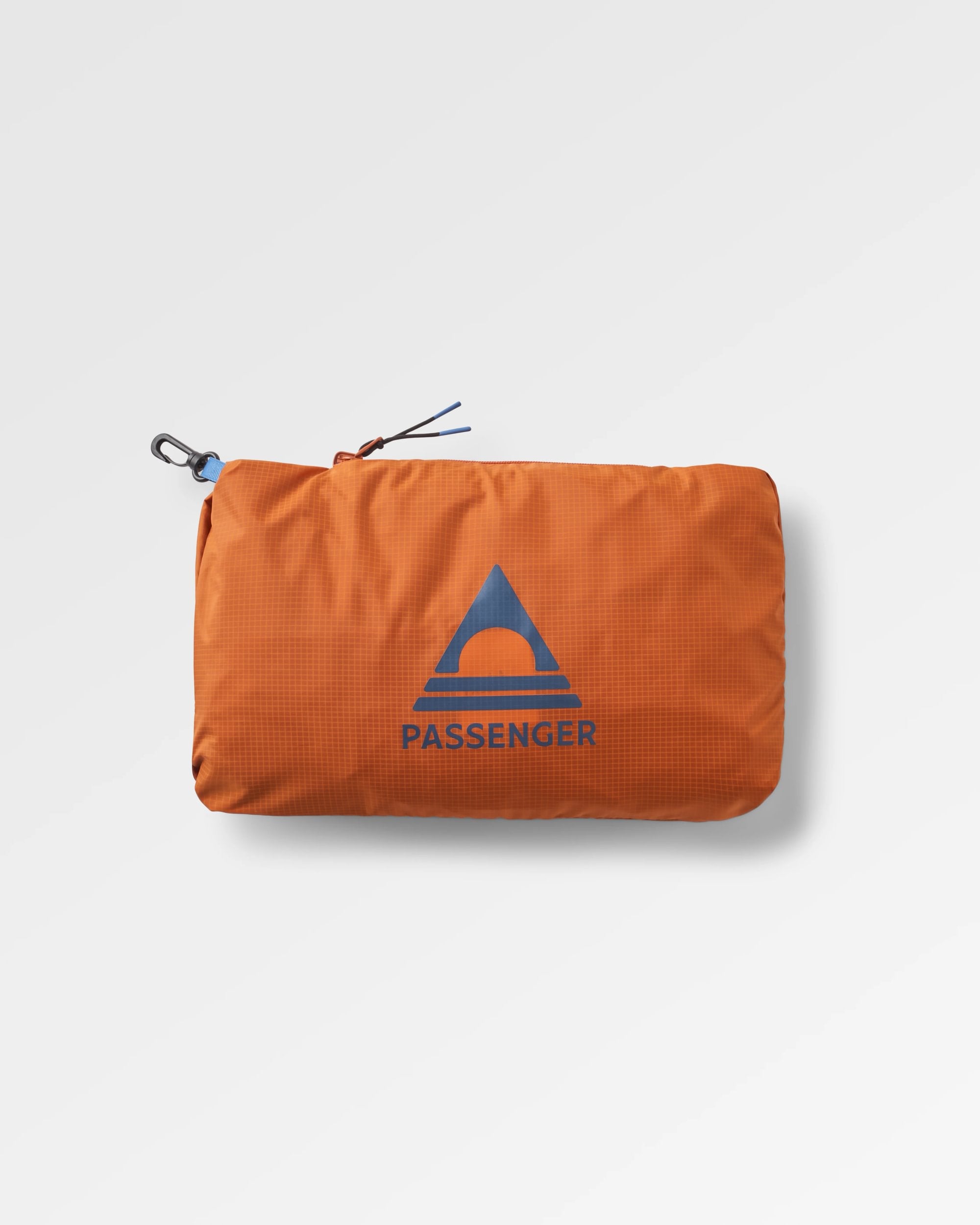 Viento Recycled Windshell Jacket - Dark Denim/Sunset Orange - Flatlay