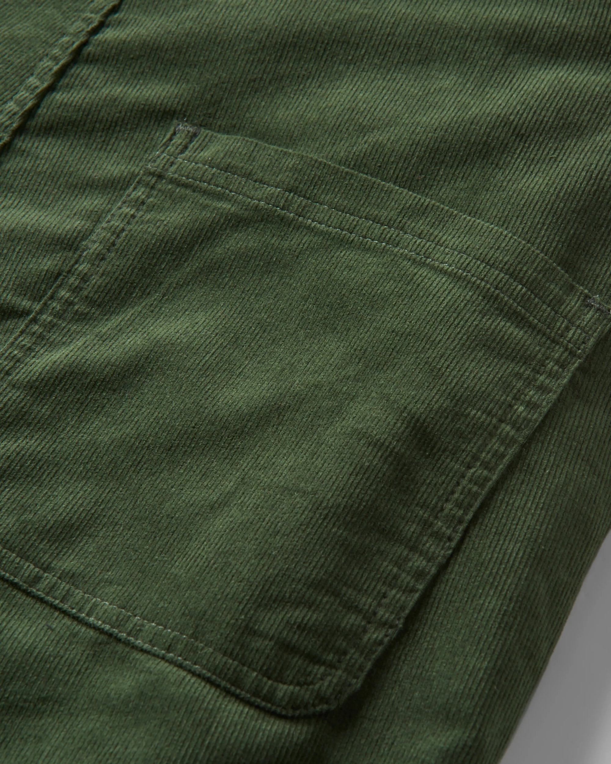 Meadows Organic Cotton Cord Dungarees - Fir Tree - Flatlay