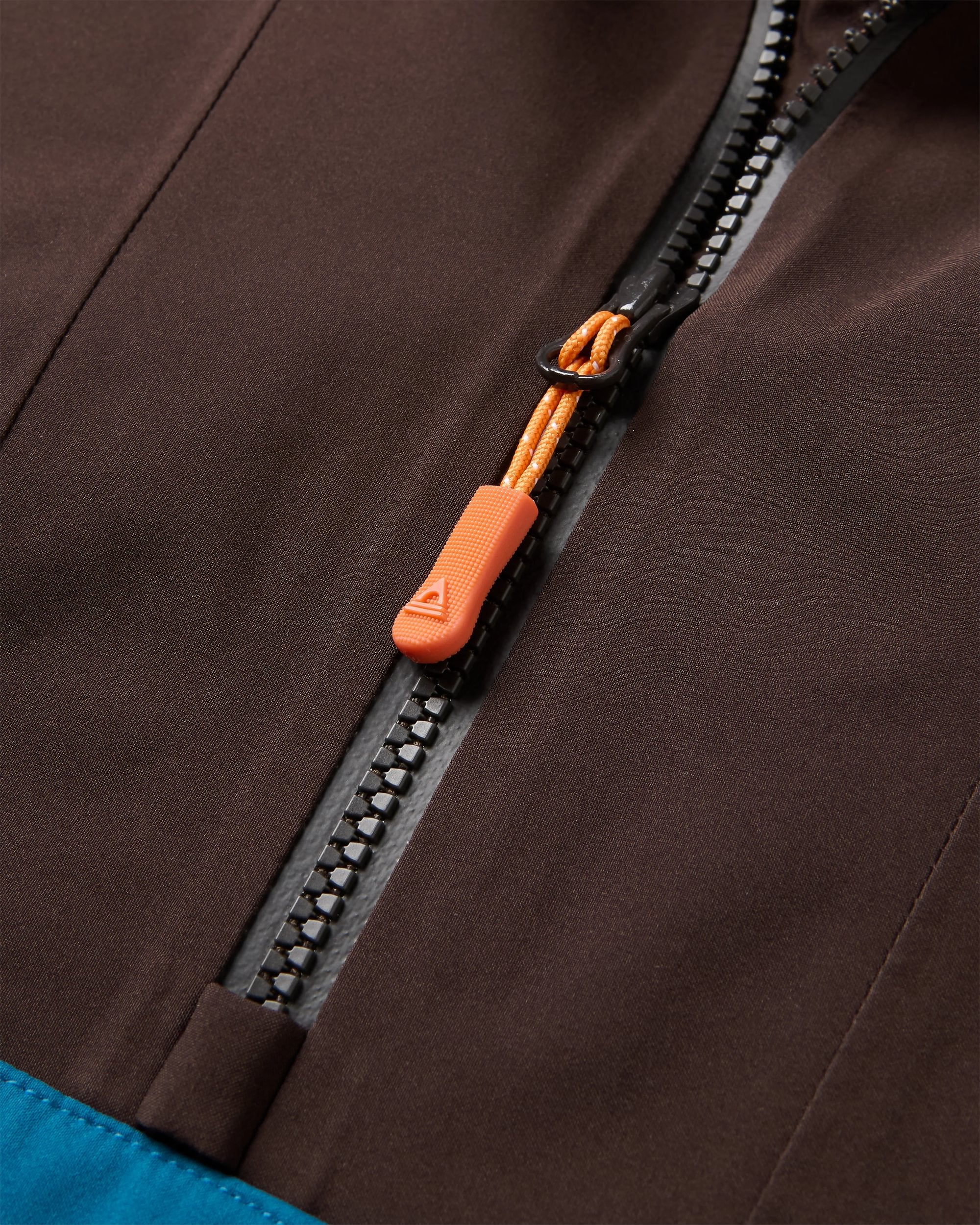 Diablo Recycled Waterproof Anorak - Caramel/Espresso - Flatlay