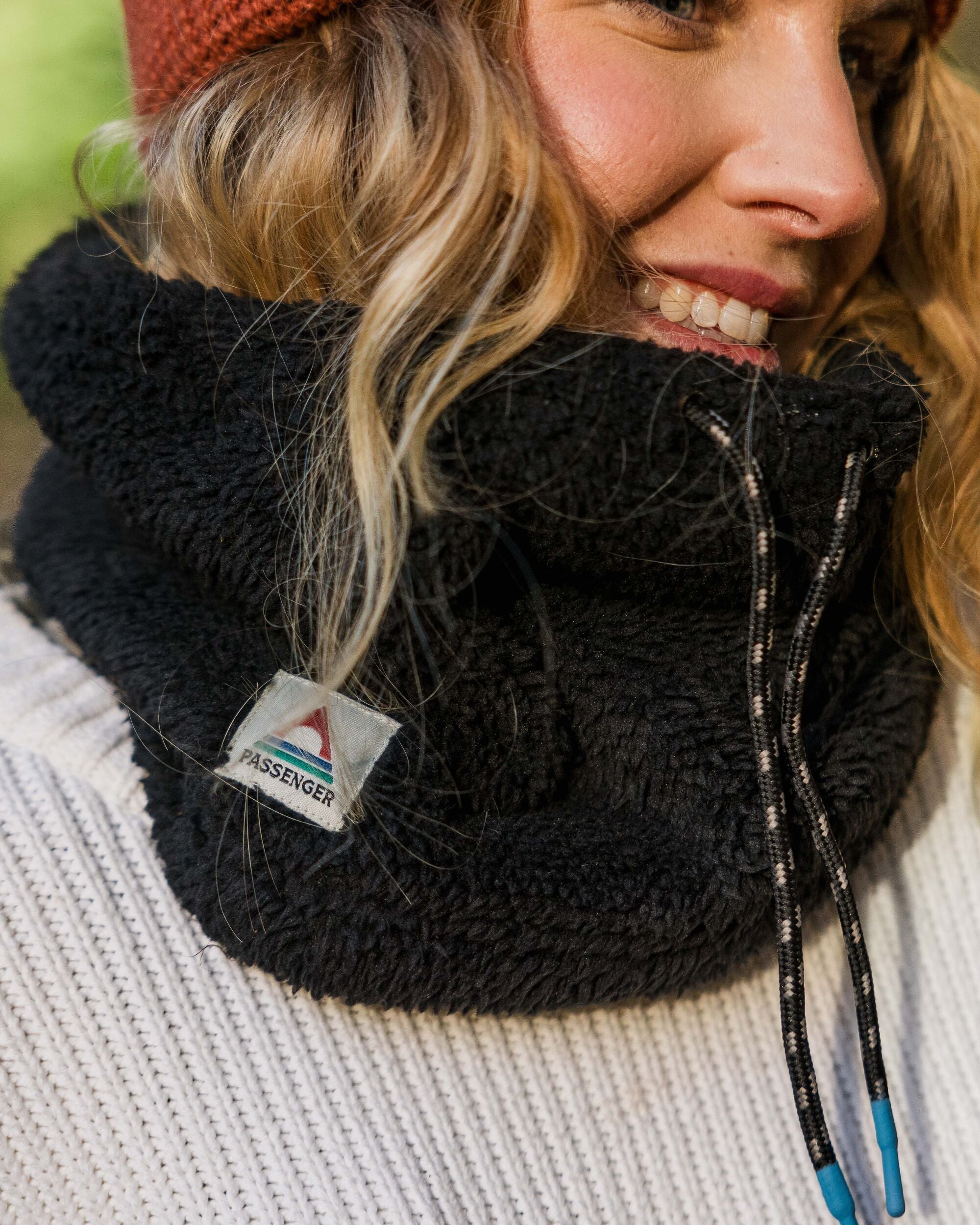 Ash Recycled Sherpa Fleece Snood - Black - Lifestyle - Female