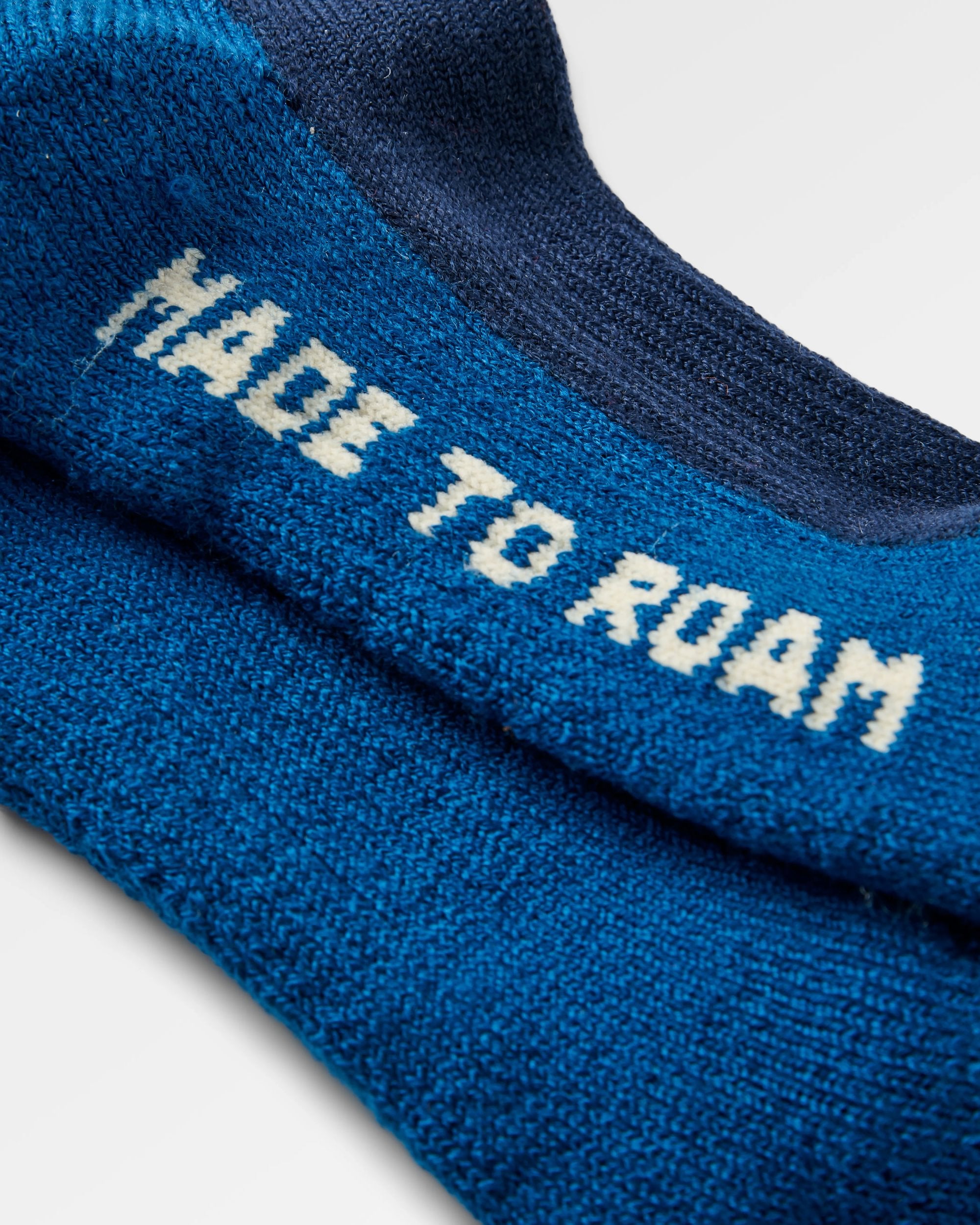 Snowscape Socks - Rich Navy - Flatlay