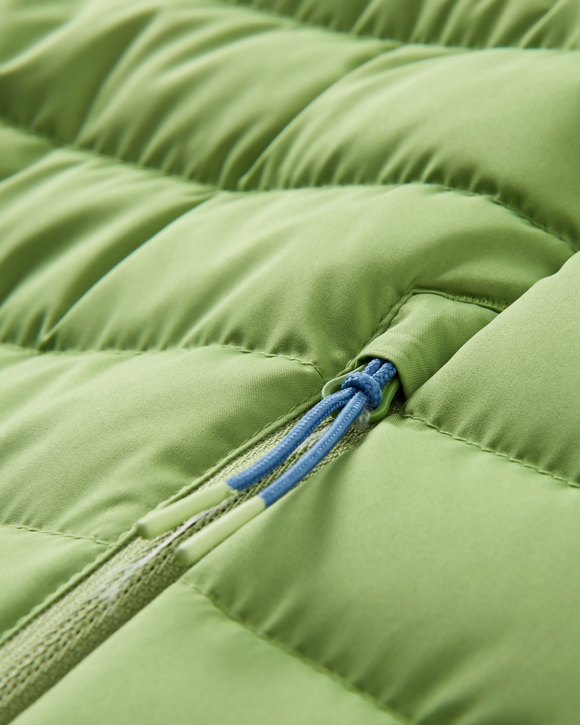 Ashland Down Recycled Gilet - Rich Navy/Pear Green - Flatlay