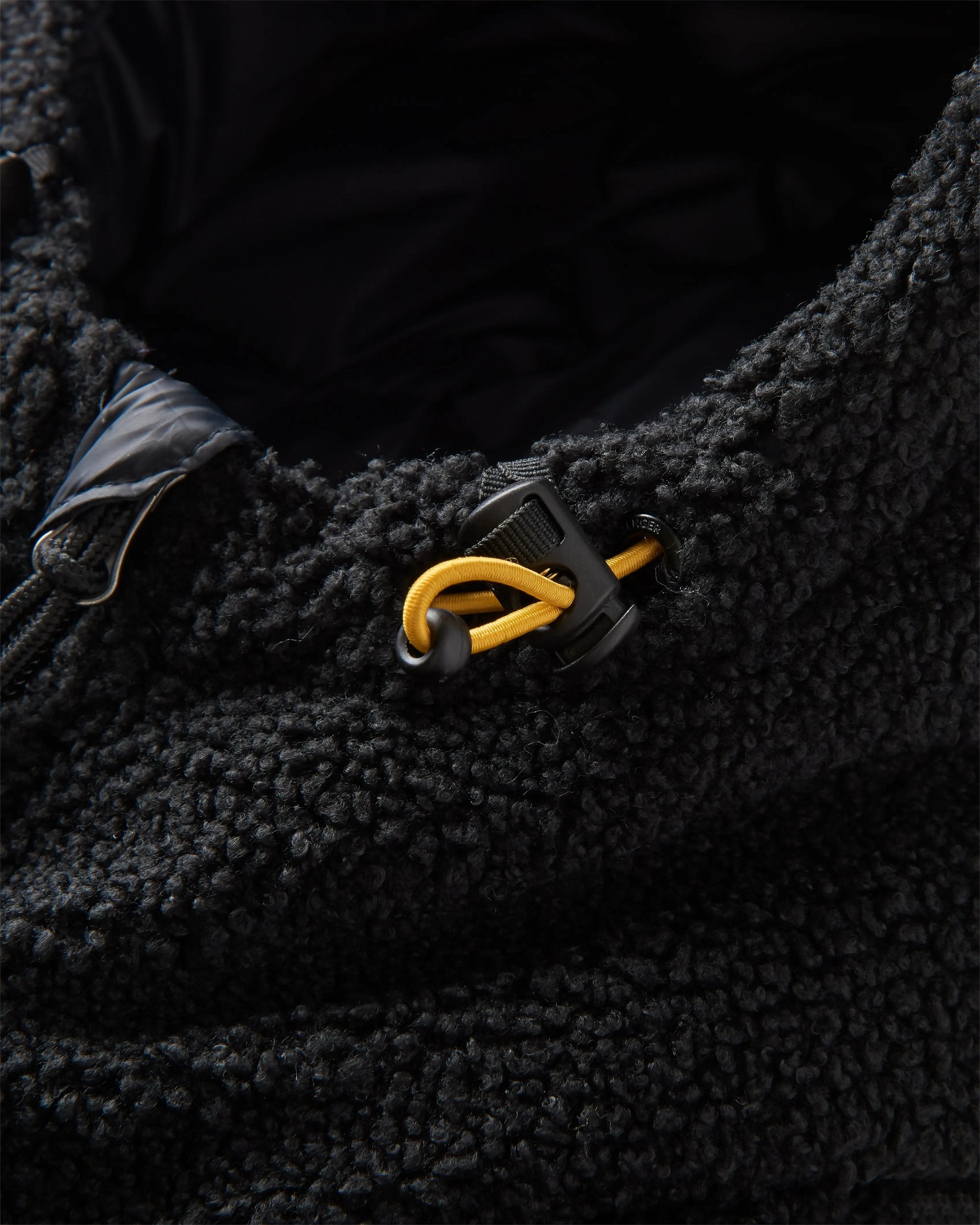Elowen Hooded Recycled Insulated Jacket - Black - Flatlay