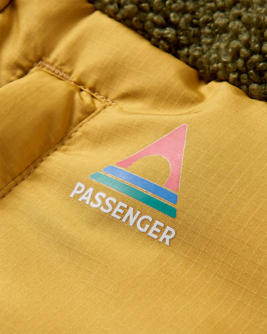 Journey Recycled Insulated Jacket - Black/Khaki - Flatlay