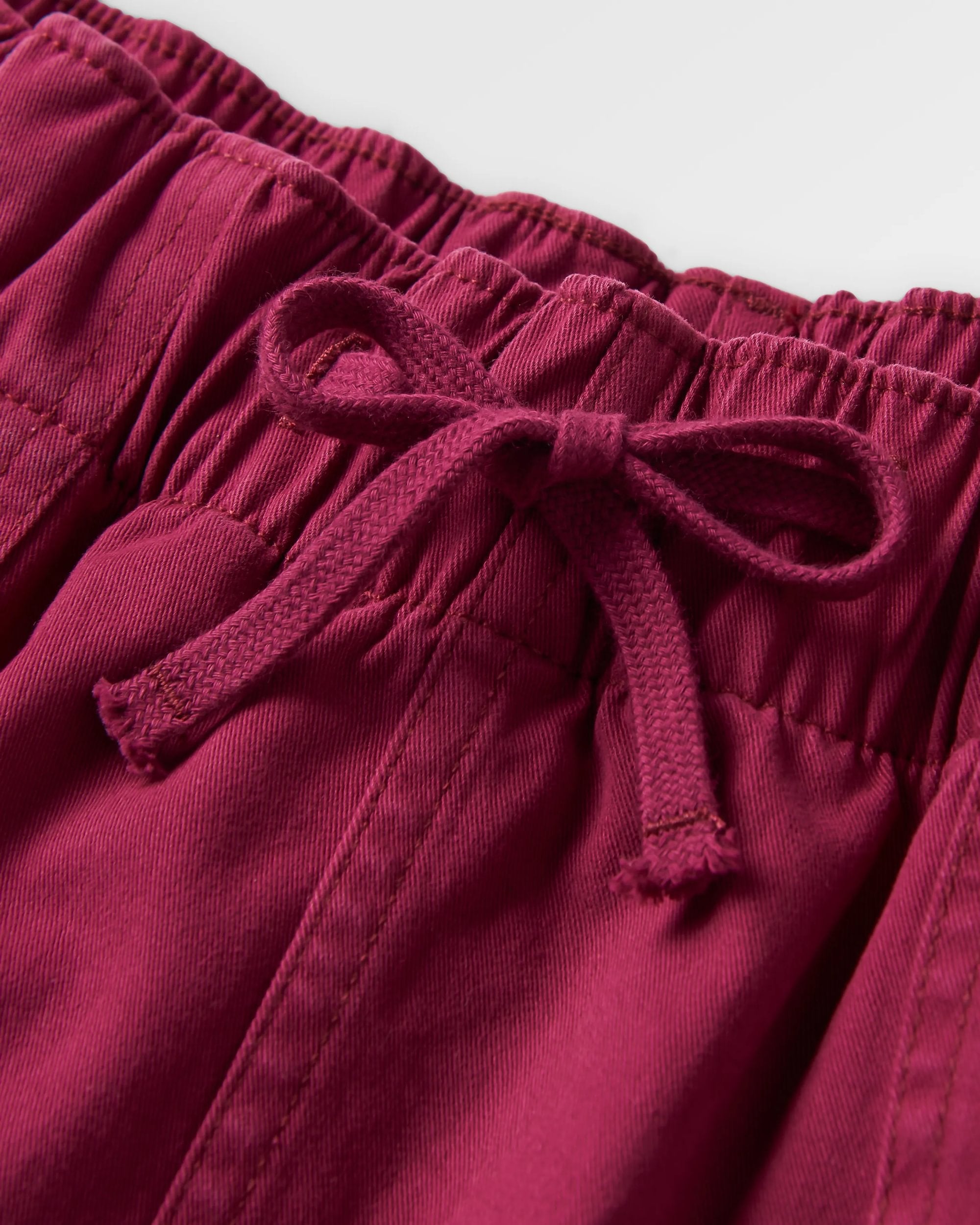 Carriso Organic Cotton Short - Cranberry - Flatlay