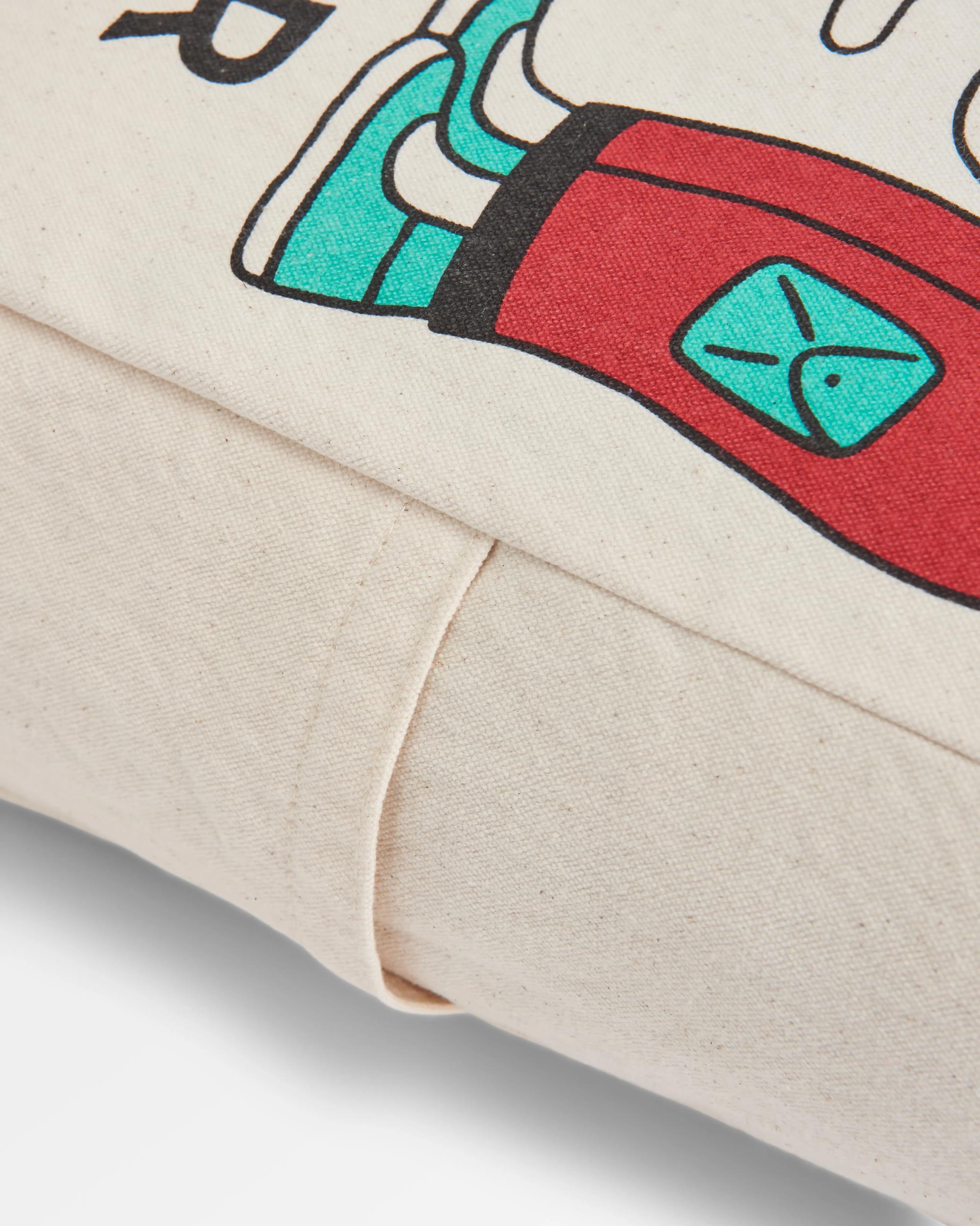 Sneaky Peak Organic Cotton Tote Bag - Multi - Passenger - Flatlay