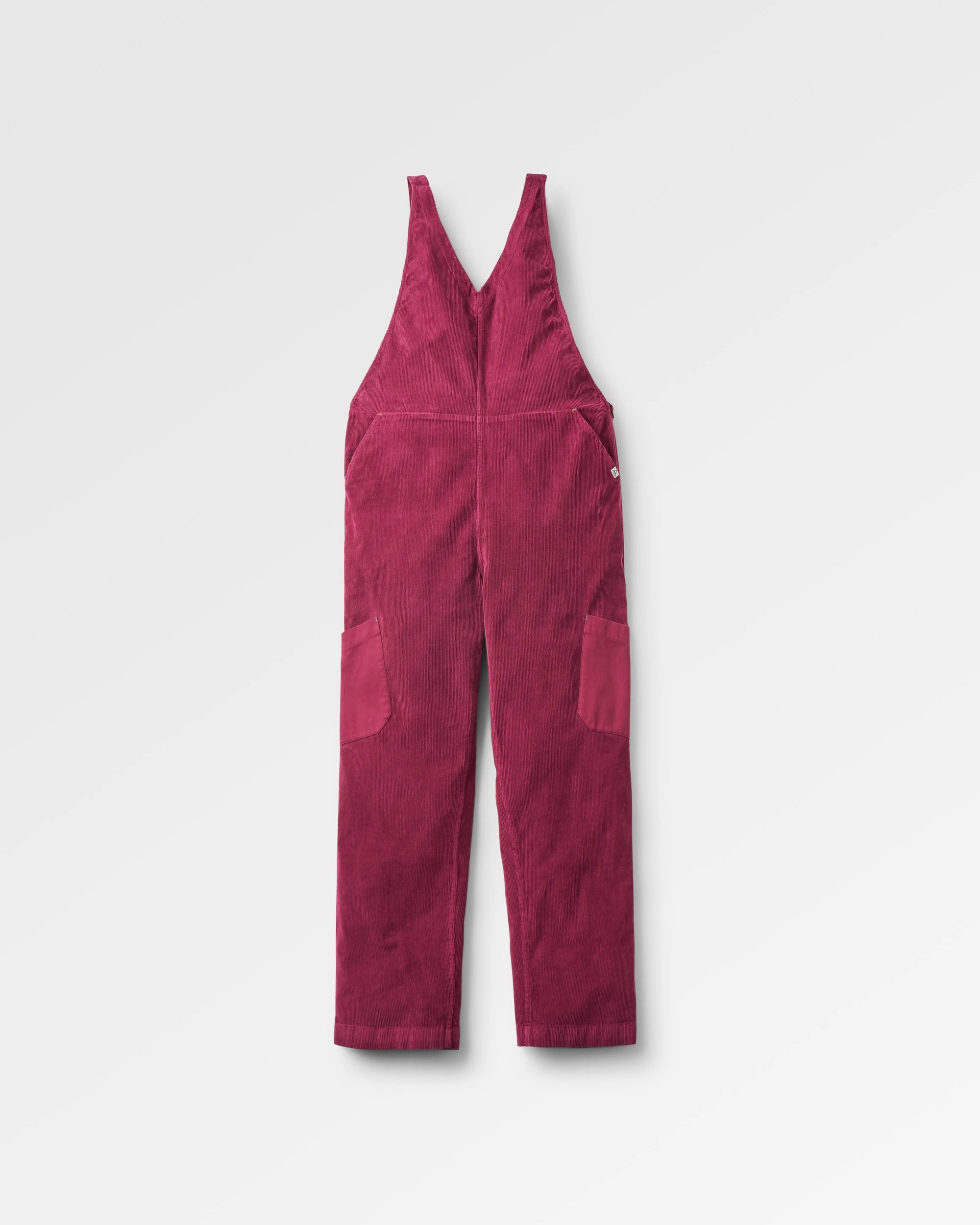 Refuel Organic Cotton Cord Jumpsuit - Fig - Flatlay