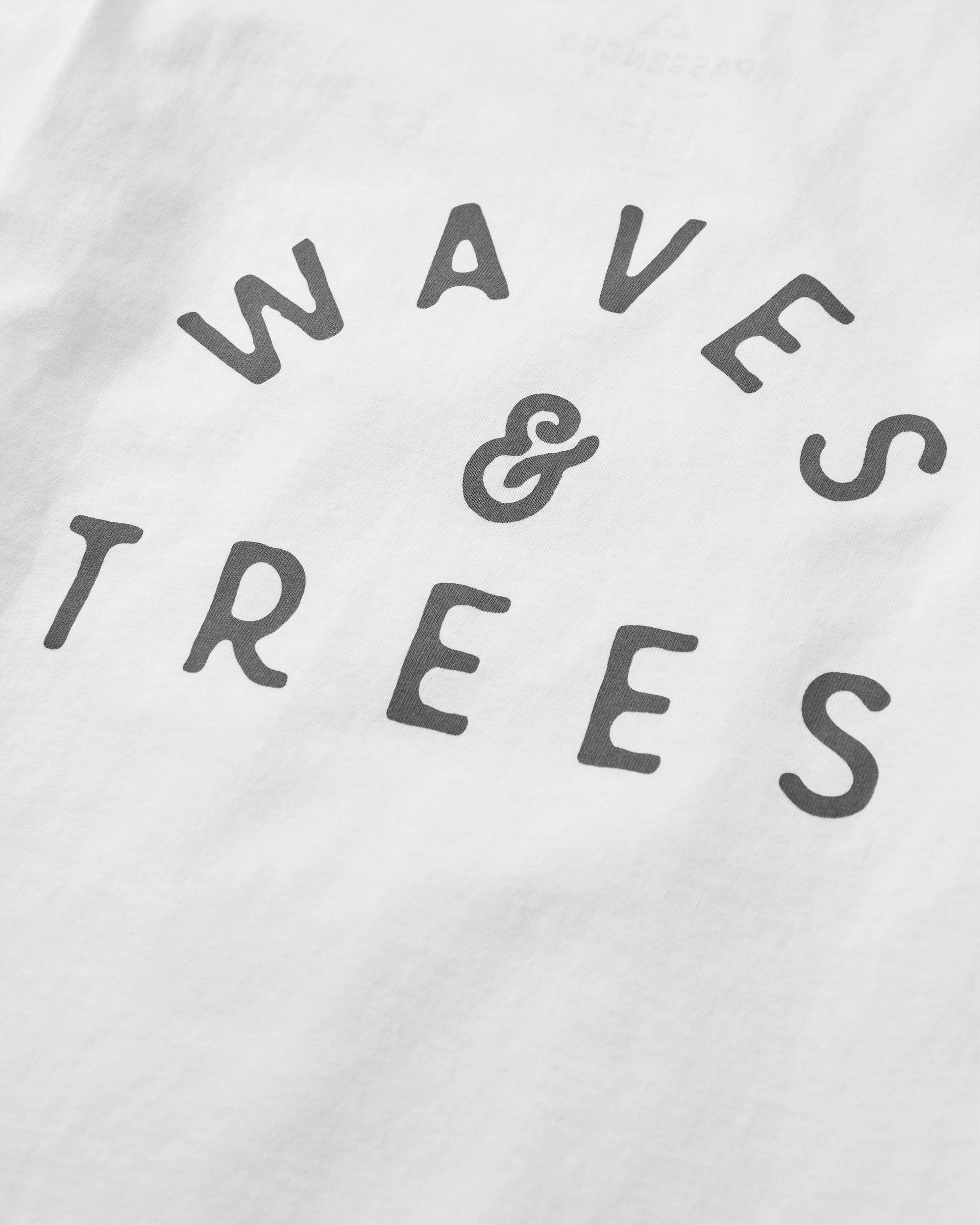 Penida Recycled Cotton T-Shirt - White - Flatlay