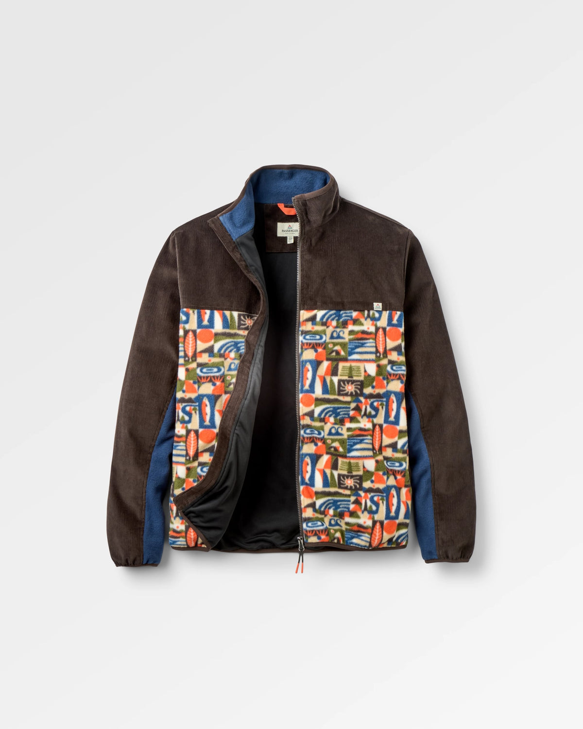 Set Off Corduroy Fleece - Lost On Purpose Khaki - Flatlay