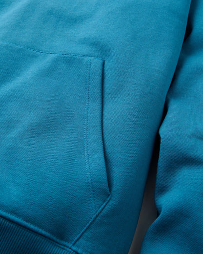 Passenger Relaxed Fit Hoodie - Tidal Blue - Flatlay