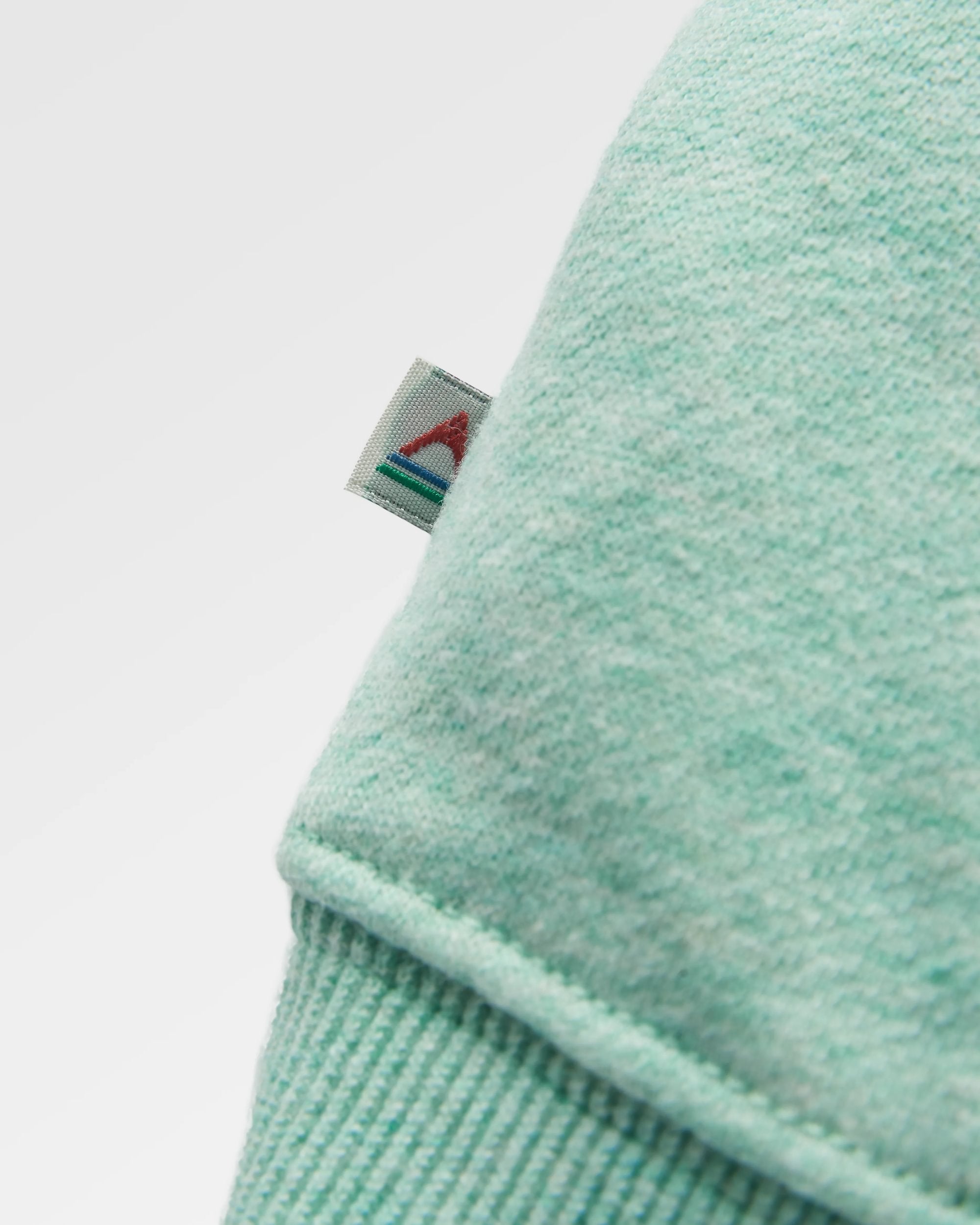 Laidback Organic Cotton Hoodie - Aqua Marl - Flatlay