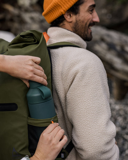 Crossing Roll Top Backpack - True Black/ Khaki - Lifestyle - Male