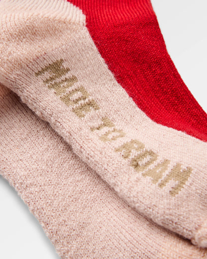 Snowscape Socks - Red Ochre - Flatlay