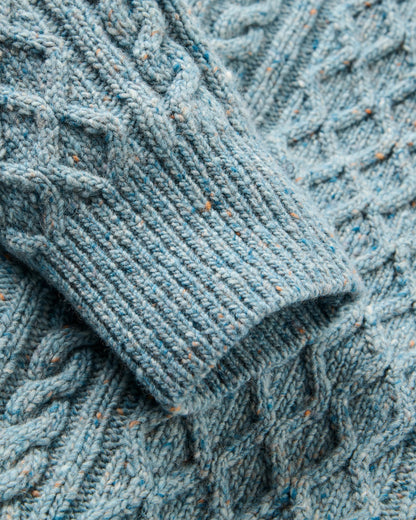 Sandbar Recycled Knitted Jumper - Arctic - Flatlay