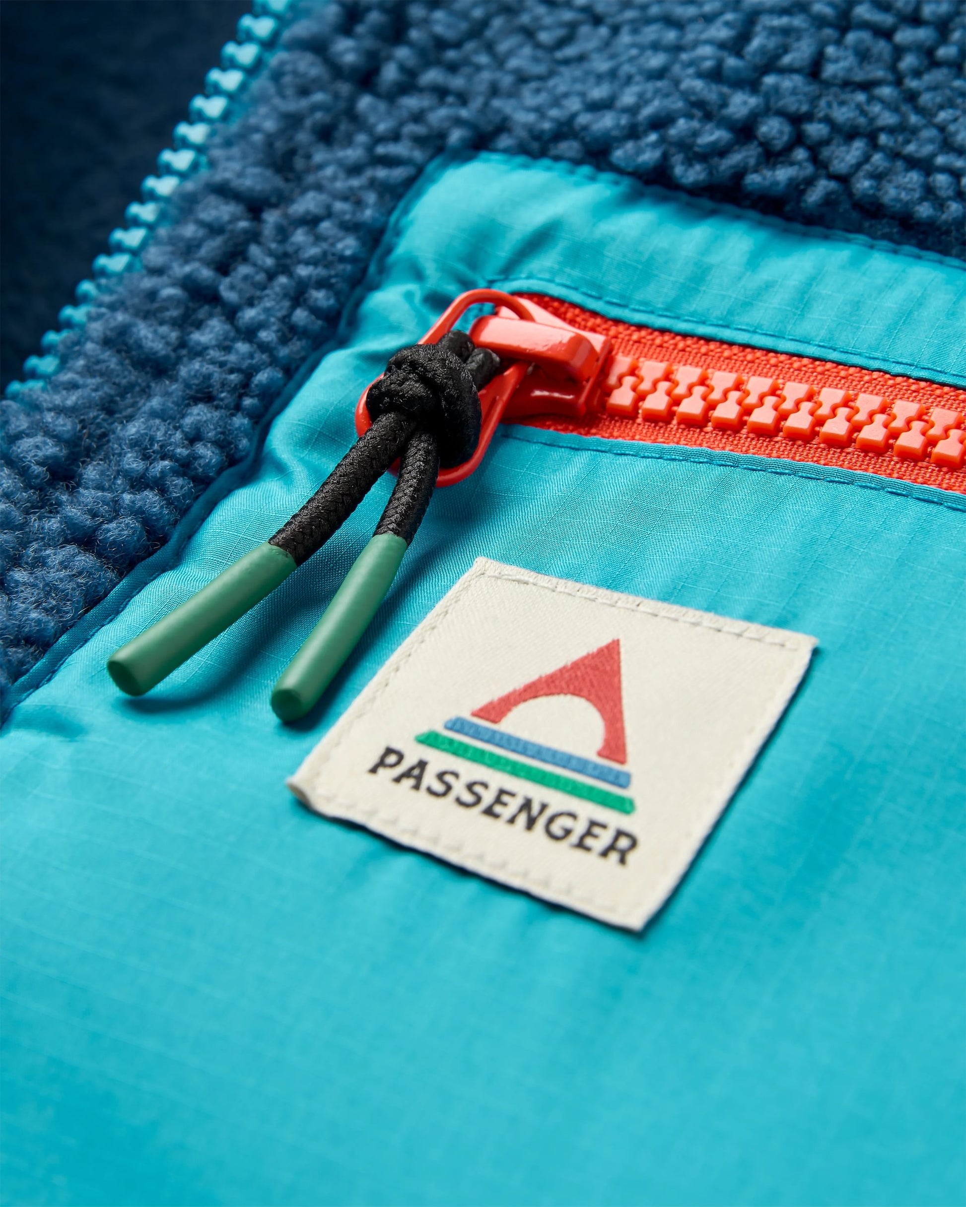 Ravi Recycled Sherpa Fleece - Dark Denim