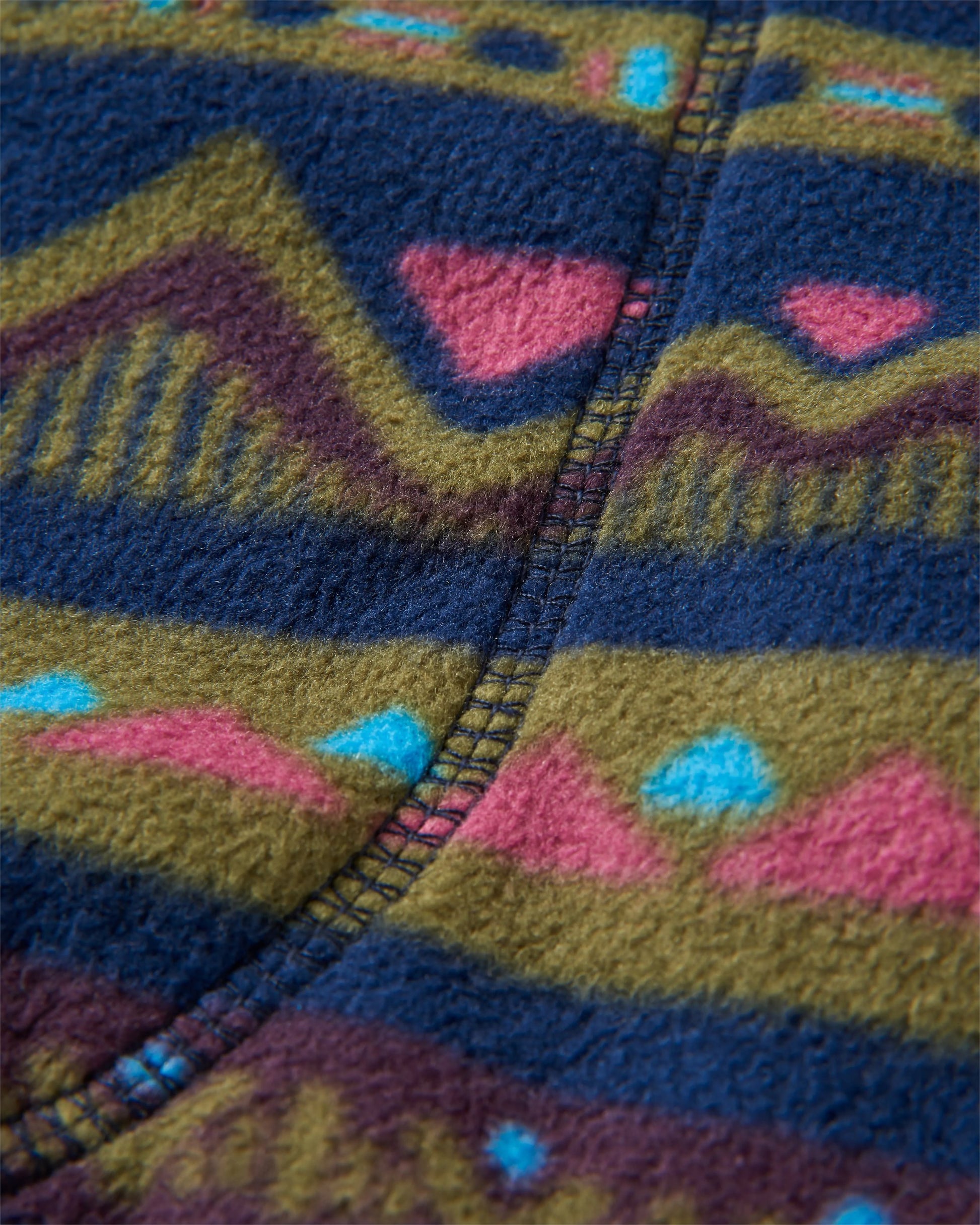 Sorrel Recycled Polar Fleece - Mountain Geo Multi - Flatlay
