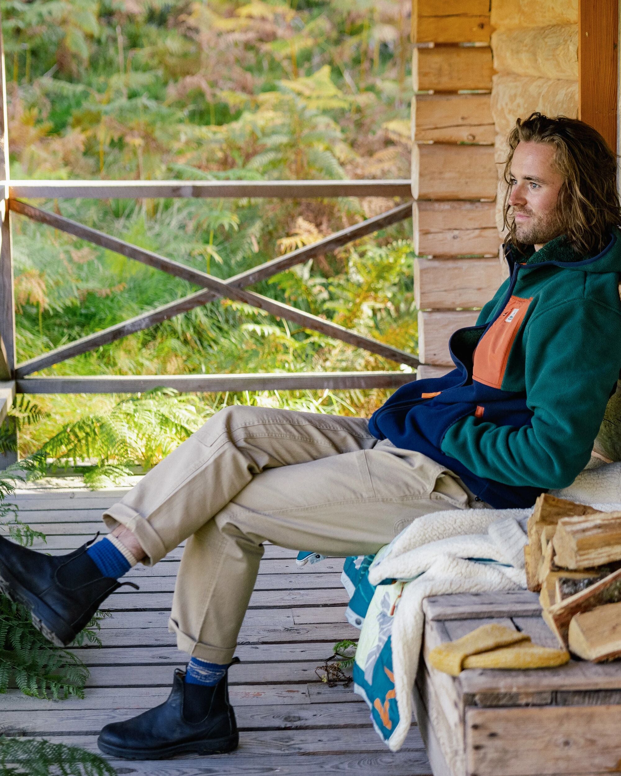 Vantage Organic Cotton Trouser - Biscuit - Lifestyle