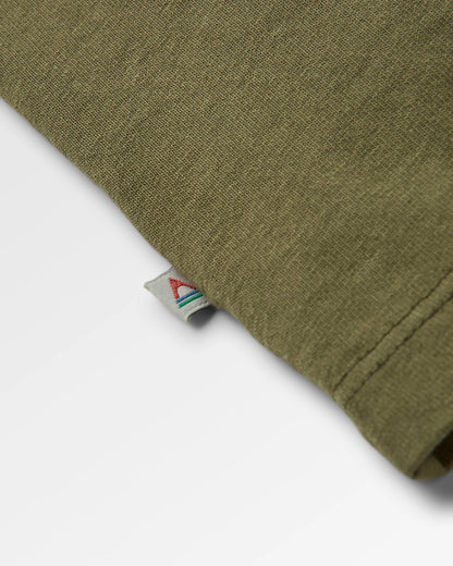 Odyssey Recycled Cotton T-Shirt - Khaki - Flatlay