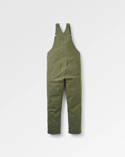 Vantage Organic Cotton Dungaree - Khaki - Flatlay
