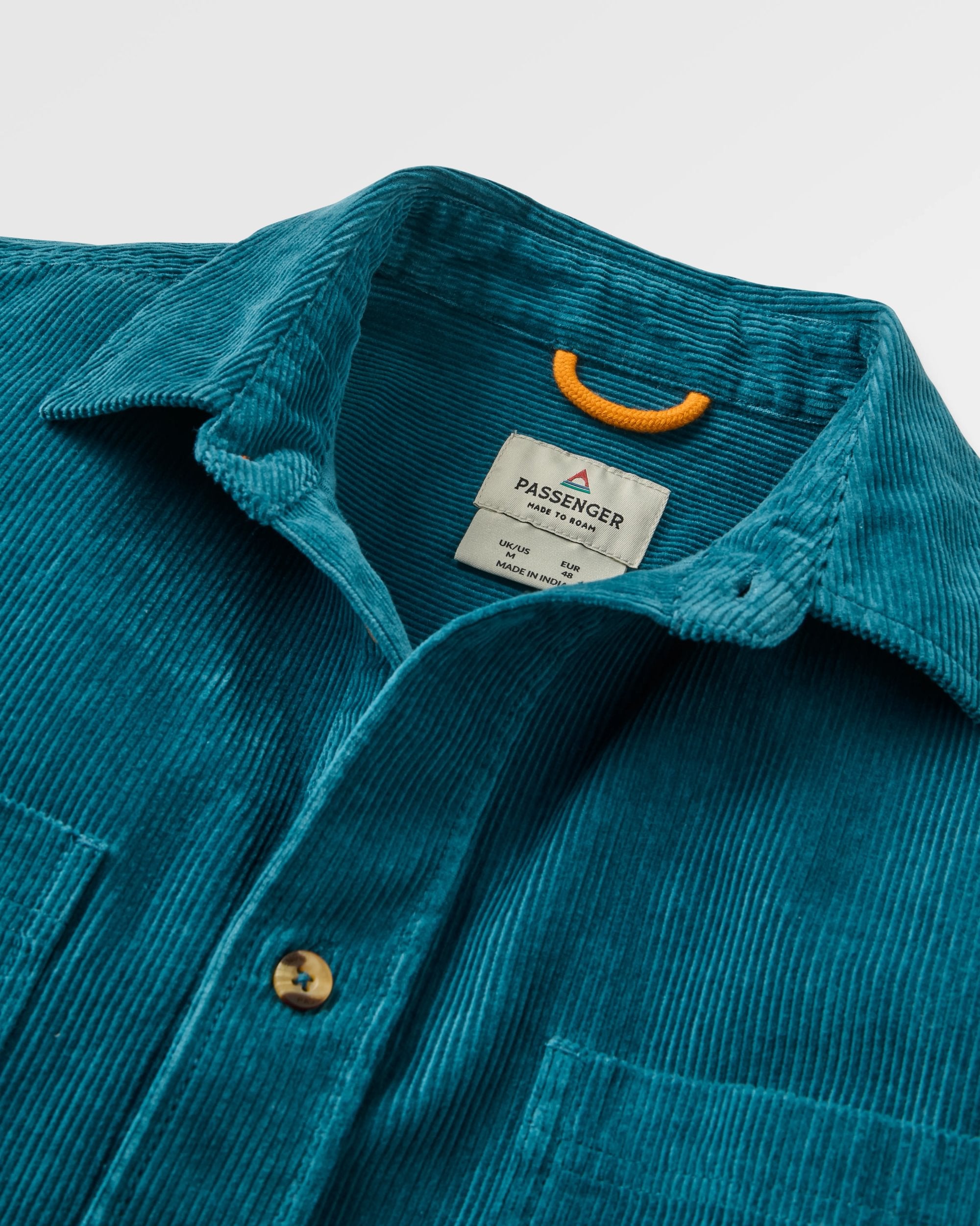 Backcountry Cord Shirt - Tidal Blue - Flatlay