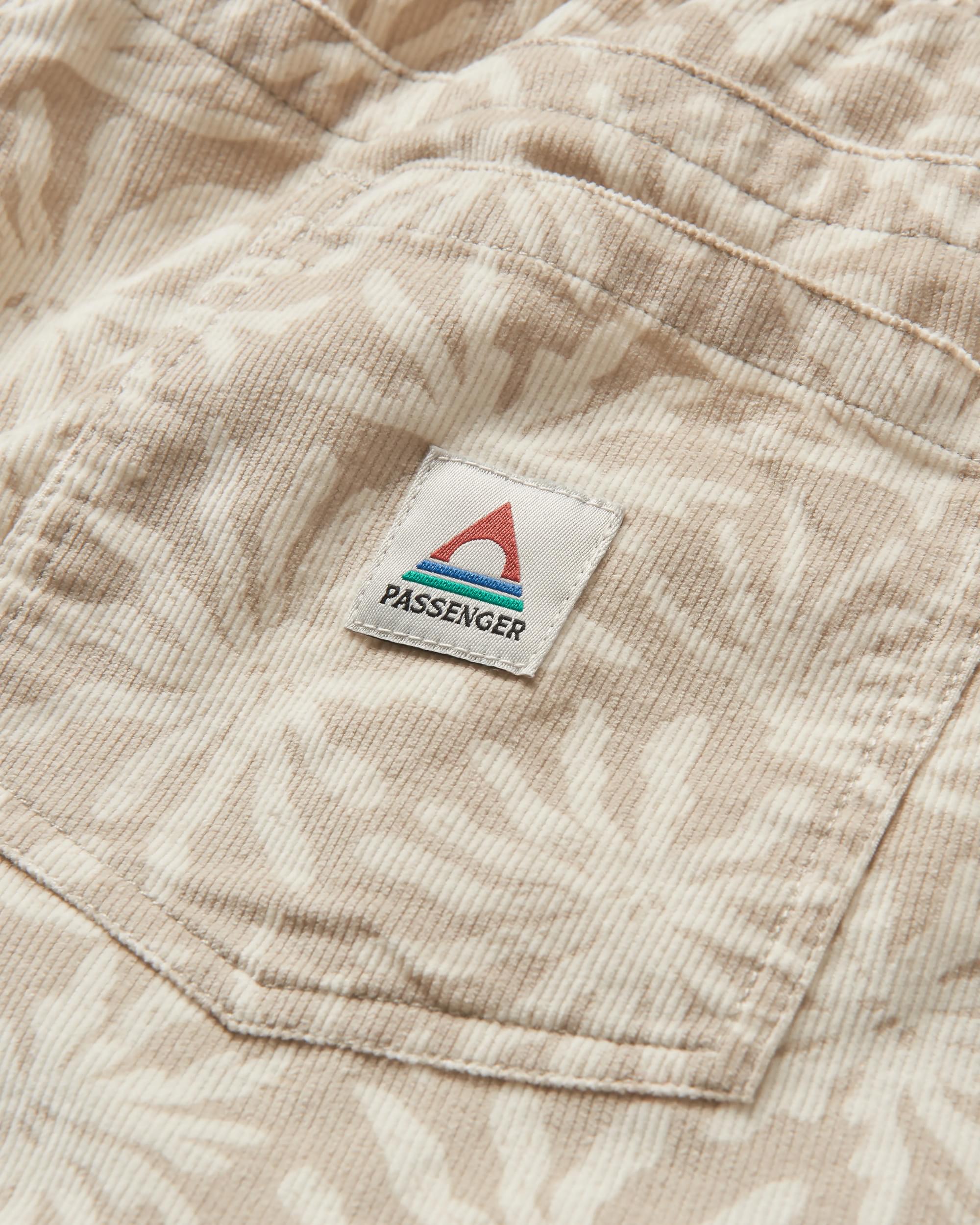 Drifter Corduroy Short - Seaweed Pebble Grey - Flatlay