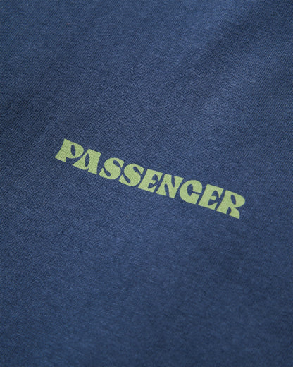 Patches Recycled Cotton T-Shirt - Rich Navy - Flatlay