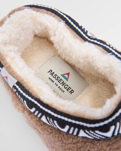 Ember Sherpa Fleece Slipper - Biscuit - Flatlay