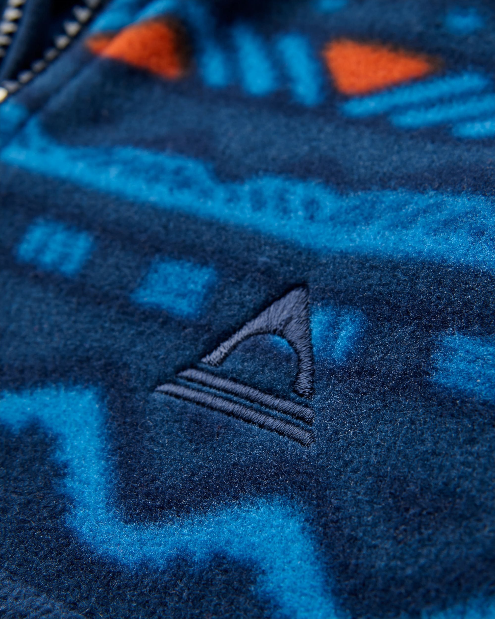 Set Off Polartec® 1/4 Zip Fleece - Mountain Geo Rich Navy - Flatlay