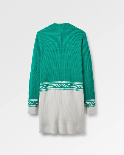 Nurture Organic Cotton Cardigan - Greenlake - Flatlay