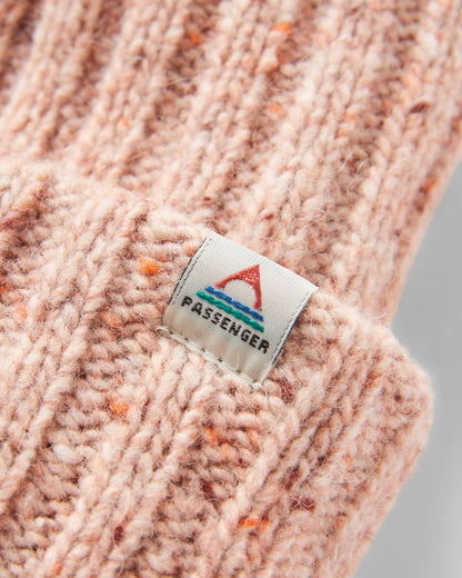Fisherman Recycled Beanie - Blush - Flatlay