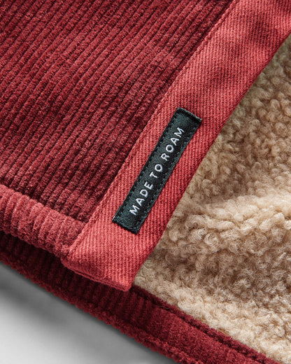 Kodiak Sherpa Lined Cord Shirt - Russet Brown