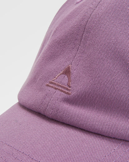 Classic Recycled Cotton 6 Panel Cap - Grape - Flatlay