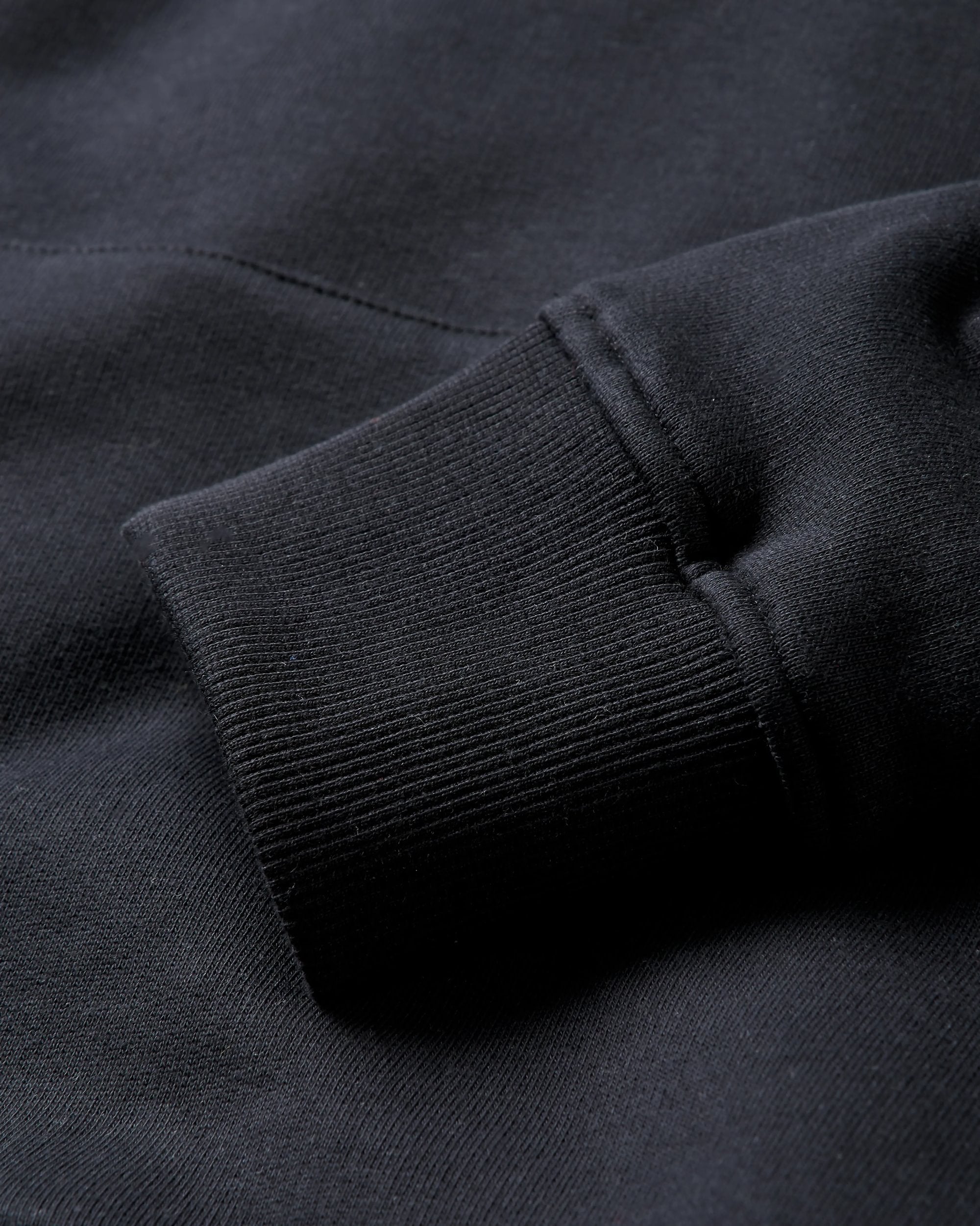Odyssey Organic Cotton Hoodie - Black - Flatlay