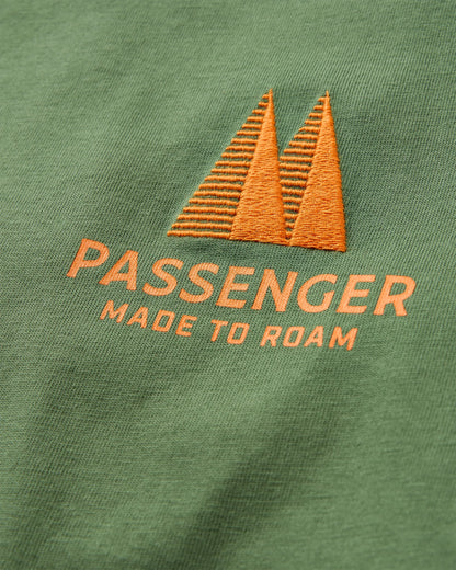 Trees Organic Cotton T-Shirt - Wild Green - Flatlay