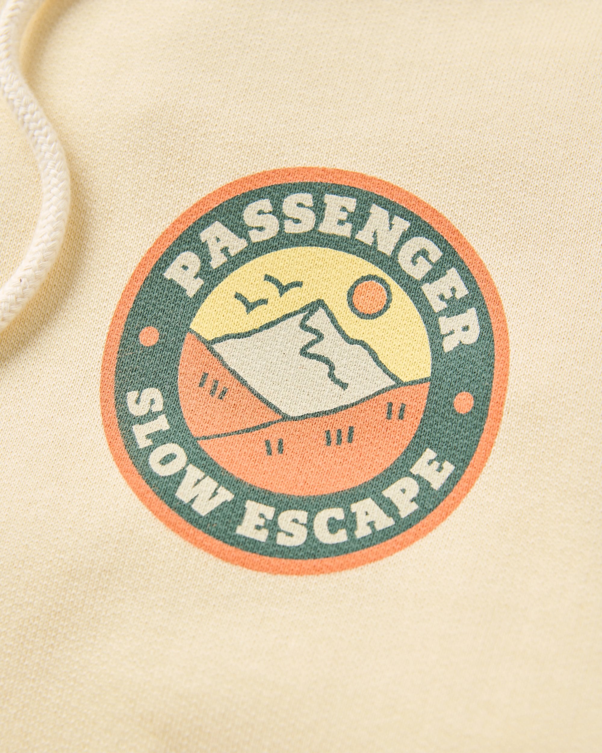 Rambling Recycled Cotton Hoodie - Birch - Flatlay