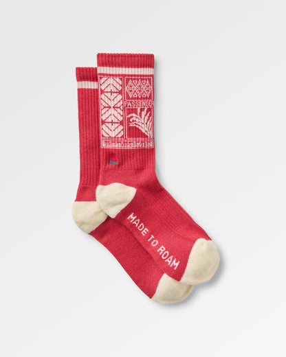 Thuring Merino Socks - Redwood - Flatlay