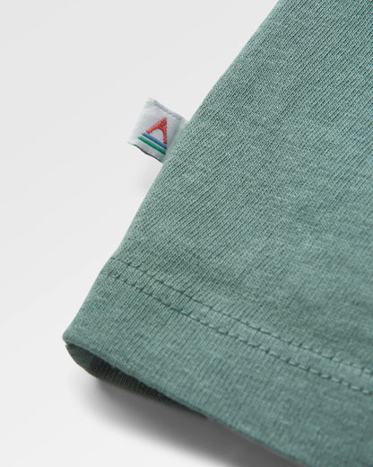 Escapism Recycled Cotton T-Shirt - Dark Forest - Flatlay