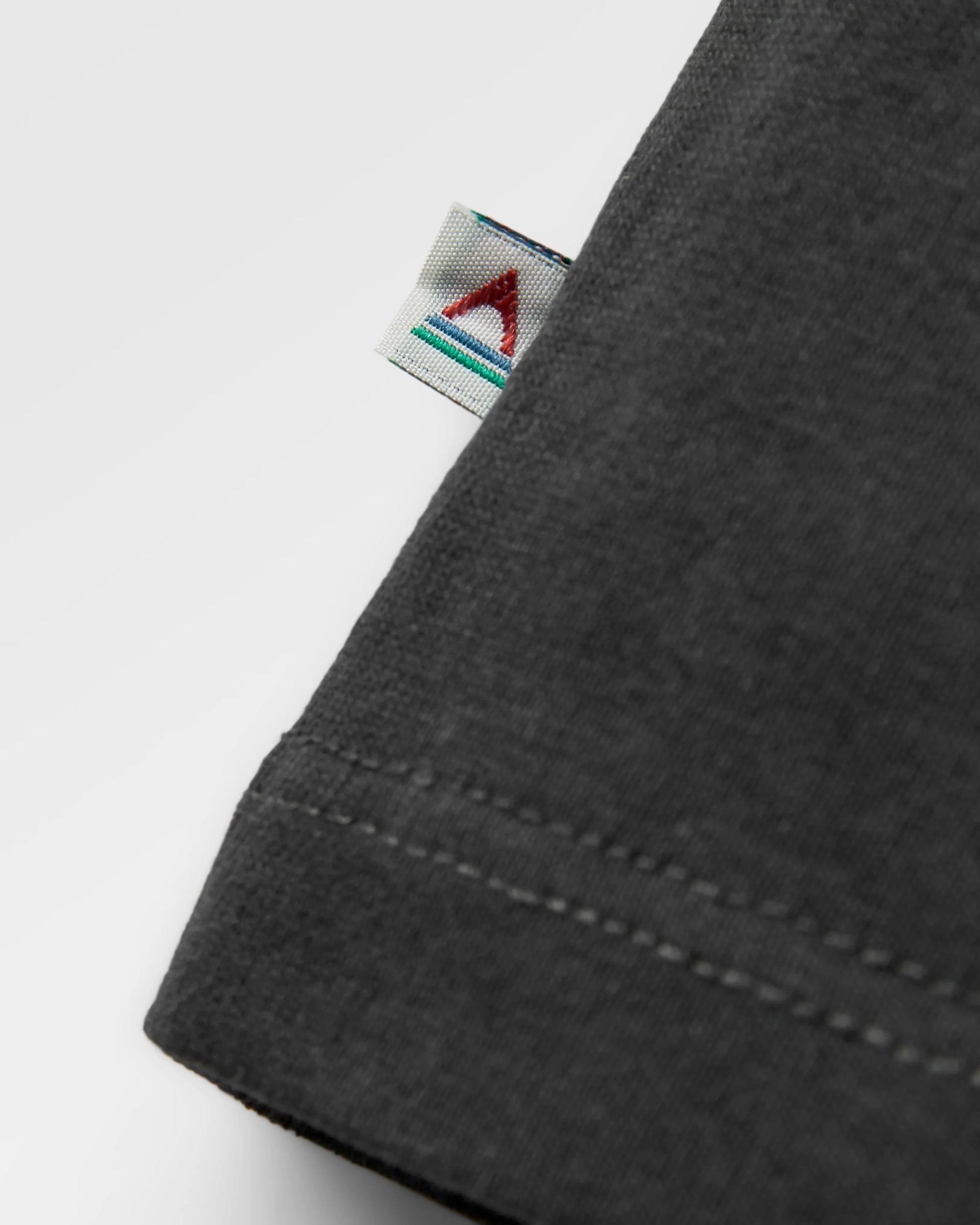 Remote Recycled Cotton T-Shirt - Black - Flatlay