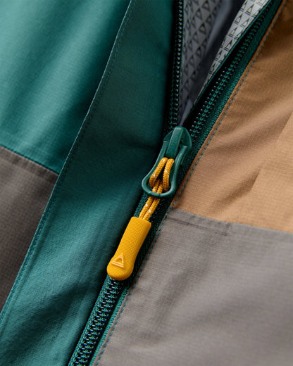 Trailscape Men's Waterproof Jacket - Deep Ocean/Slate Grey - Flatlay
