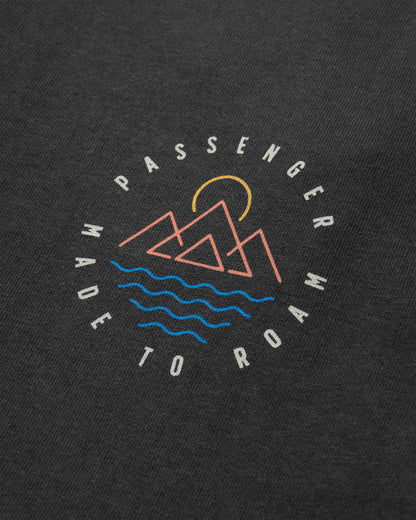 Escapism Recycled LS T-Shirt - Black - Flatlay