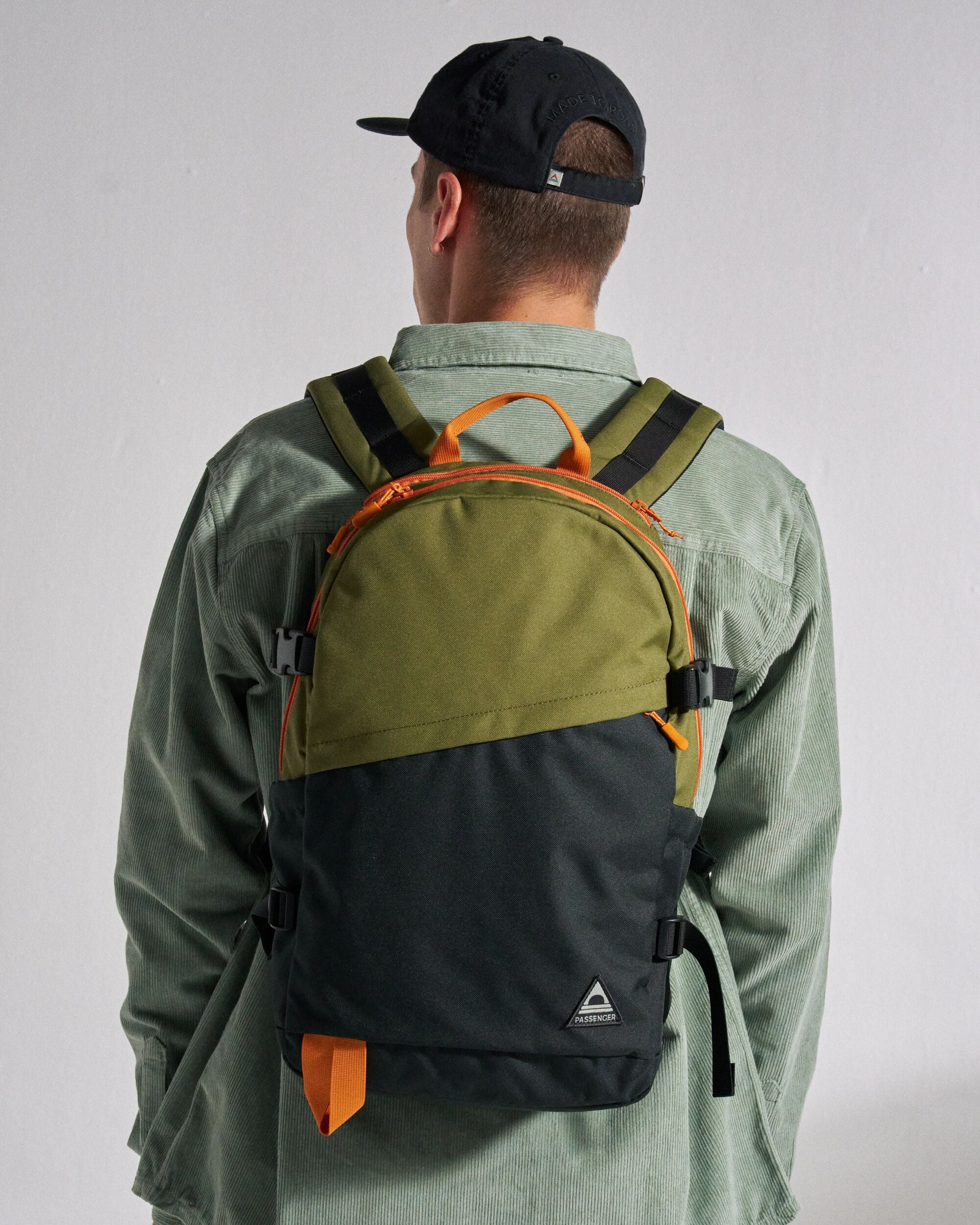Boondocker Zip 22L Backpack - Black/Khaki - Studio Model - Male