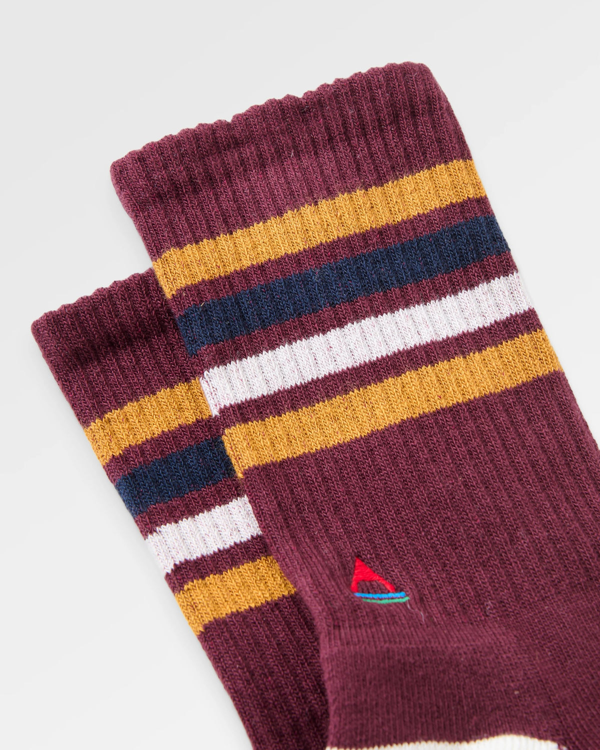 Classic Midweight Crew Socks - Brambleberry - Flatlay